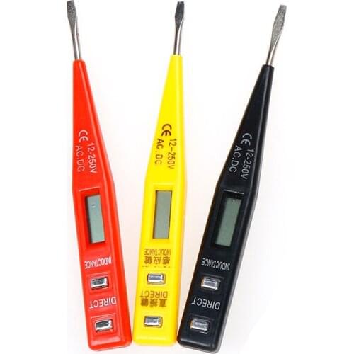 New Digital 12V-240V DC AC Voltage Detectors Non-Contact Tester Pen Tester Meter Volt Electric Test AC/DC Voltage Sensor