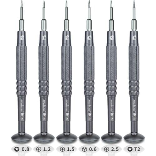 MECHANIC Non-slip Screwdriver 0.8 Torx 0.6 Y-Type 1.2 1.5 Phillips 2.5 T2 for Mobile phone camera Repair Disassemble tool