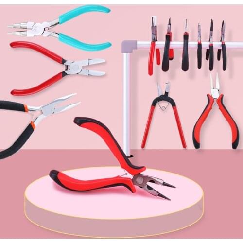 1Piece Jewelry Pliers Tools & Equipment Jewelry Making Handmade Tool Craft DIY Accessories Carbon Steel Nose Pliers Fixing