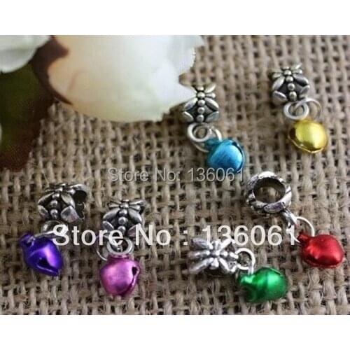 Mixed Vintage Silver Colour Christmas Jingling Bells Charms Pendants For Jewelry Making Findings Bracelets DIY Gifts 20pcs Z2386