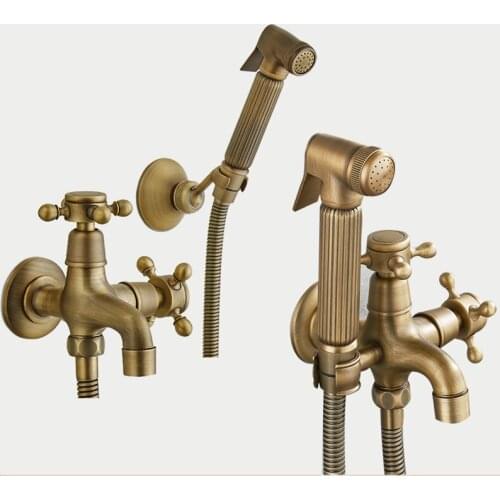 Bathroom Faucets Anal Cleaning Antique Jacuzz Shower Bidet Attachment Handheld Toilet Bidet Sprayer Cold Water Wall Mounted Taps