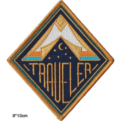 Outdoor Sports Theme Travel Wholesale Iron on Embroidered Cloth Clothes Patch For Clothing Girls Boys