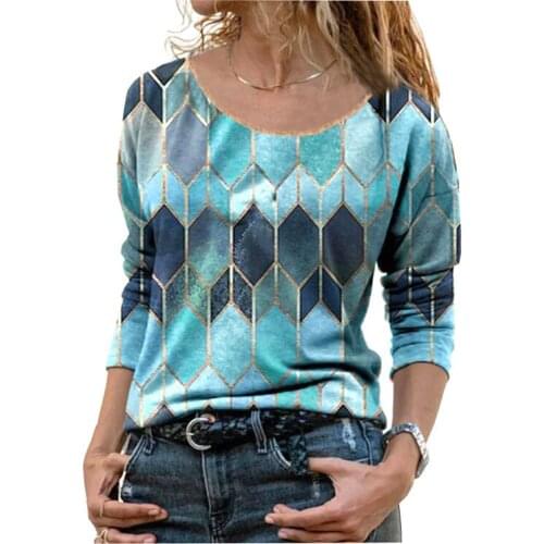 DAO XING Womens Pocket Sweatershirt Happy Camper Printed Round Neck Long Sleeve Tops