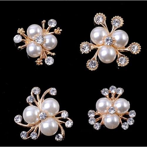 10Pcs Flower Diy Buttons For Baby Hair Accessories Scrapbooking Buttons Sewing Accessories Decorative Buttons Handicraft