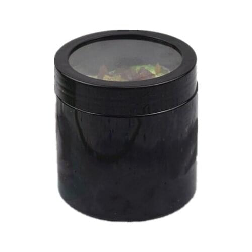 10pcs High quality black round ice cream cup 180ml small net red fruit cake creative dessert cups packaging plastic jar with lid