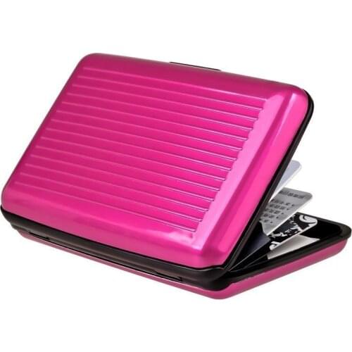 100PCS/lot Aluminum Business ID Credit Card Holder Waterproof Rfid Travel Card Wallet lin3854