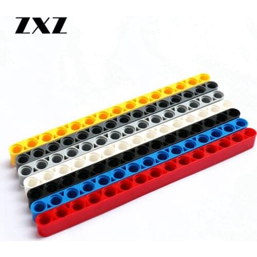 100pcs Technical Liftarm Beam 1 x 15 Hole Thick Bulk Technical Parts 32278 Educational DIY Creative Toys for Children Teenager