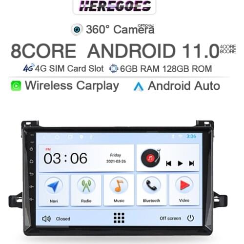 4G LTE Android 10.0 Car DVD Player For Toyota Prius XW50 2015 2016 2017 2018 2019 2020 Navigation GPS Stereo Audio Carplay Radio