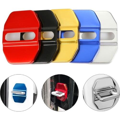 5 Styles Car Door Lock Protective Cover Decoration Accessories For Mercedes Benz E B C M ML SLK GLK W205 W166 W203 W204 W245