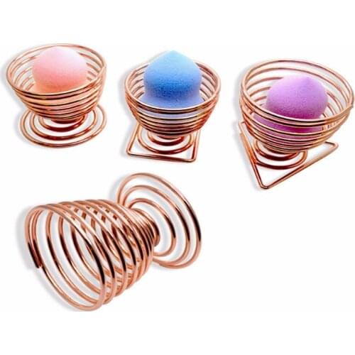 50pcs/lot Makeup Sponge Holders Cosmetic Puff Display Stand Gourd Shape Sponge Egg Drying Holder Bracket Make up Puff Support