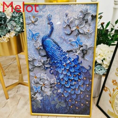 Cross Stitch Diamond Painting Frame with Glass Backboard Customized Aluminum Alloy Frame Self-Installed Picture Frame 2021