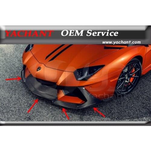 Car-Styling Auto Accessories Front Lip Fit For 11-16 Aventador LP700 VRS ZARAGOZA EDIZIONE Style Front Bumper Lip Spoiler