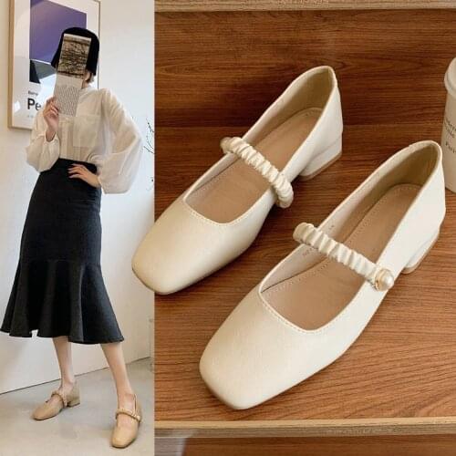 AVVVXBW Women's Ballet Flats With Heels