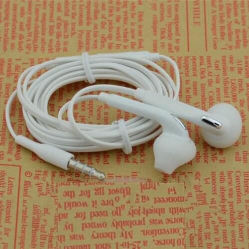 White Wired In-Ear Earphone Headset with Microphone For Mobile Earphone S6 For Samsung Galaxy Jack Phone 3.5mm O3V0