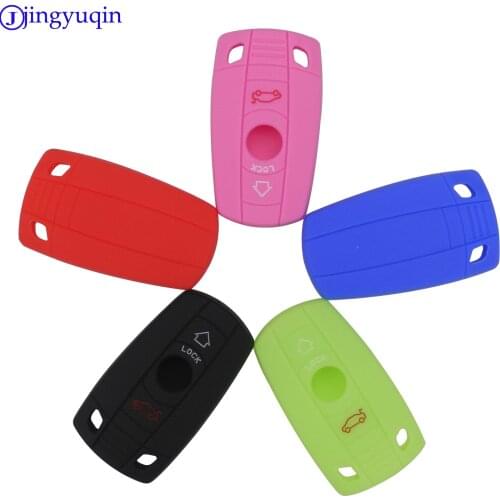 3 Buttons Silicone Car Remote Key Fob Shell Cover Case For BMW 1 3 5 6 7 Series X3 X5 E36 E39 E90 E91 E92 E60 Skin Holder