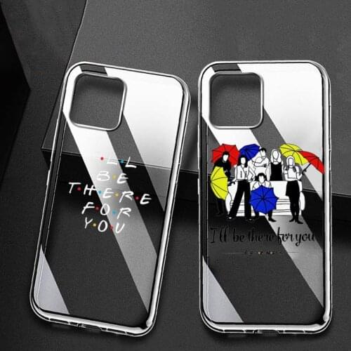 Cartoon funny Clip Art Friends TV Show Phone Case for iPhone 11 12 pro XS MAX 12 12Mini 8 7 6 6S Plus X SE 2020 XR phone case