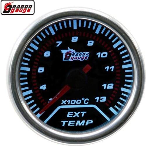 Dragon 52mm Auto Car Ext Temp Gauge Pointer Exhaust Gas Temperature EGT Instrument Meter Free Shipping