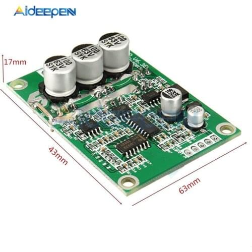 DC 12V-36V 500W PWM Brushless Speed Regulation Motor Controller Without Hall Motor BLDC Balance Car Driver Control Board Module