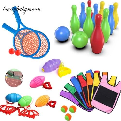 Kids Outdoor Sport Game Props Vest Game With Sticky Ball Throwing Toys For Children Sports Toy Bowling tennis Toy Vest Waistcoat