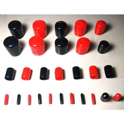 2 4 5 6 8 10 - 21mm End cap PVC Plastic Cable wire thread cover vinyl rubber steel pole tube pipe protecting water