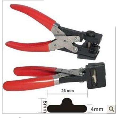 Free shipping T shape hole punch shapes furadores hardballs pvc card plier 26x8x4mm stationery supply