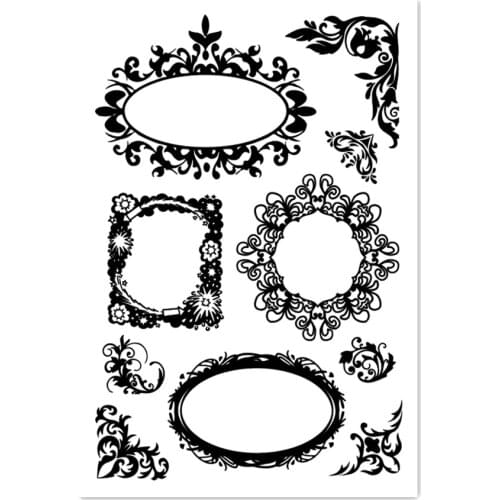 NEW 11*16cm Magic mirror Transparent Silicone Rubber Clear Stamps cartoon for Scrapbooking/DIY Easter wedding album