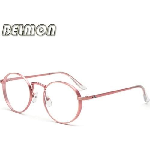 Retro Round Eyeglasses Frame Women Men Computer Myopia Optical Clear Glasses Spectacle For Womens Male Transparent Lens RS040