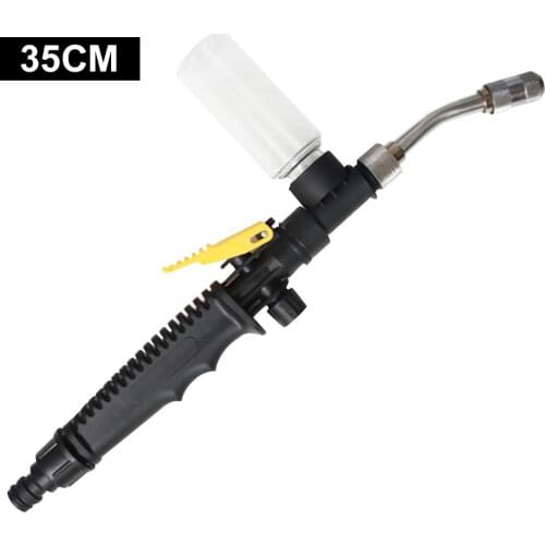 Car Washer Gun High Adjustable Stainless Steel Pressure With Foam Bottle Water Jet Copper Nozzle Sprayer Auto Cleaning Supplies