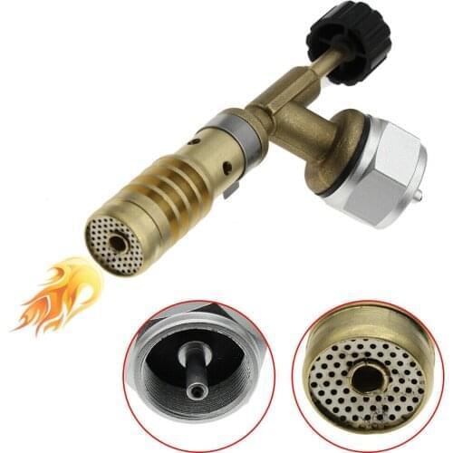 Portable Brass Gases Torch Self-Ignition Brazing Solder Propane Welding Plumbing Tool Soldering Cooking High Temperature Heating
