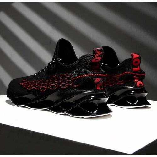 Plus Size Outdoor Rubber Sole Sport Shoes Men Trekking Sneakers Women Running Shoes Man Summer Sports Shoes Man Black GME-1517