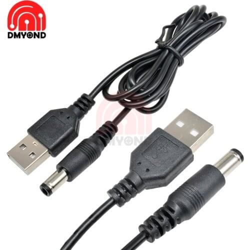 80CM 5.5X2.1MM Power Cord 0.8M Mini Male USB Charging Cable Line USB 2.0 to DC Power Supply Connector Adapter Cable Cord Line
