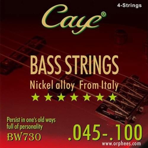 CAYE Electric Bass Strings 4/5/6Pcs String Gauge .045-100 .040-125 .030-125 Nickel Alloy Wound Wire Bass Guitar String