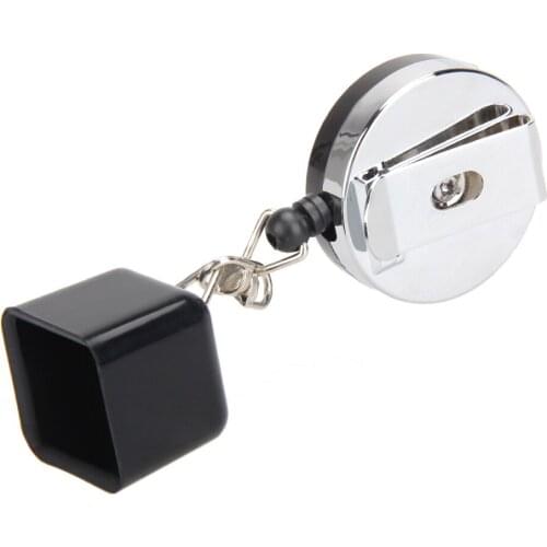 Pool Cue Chalk Holder Billiards Snooker Retractable Drawing Belt Clip With Table Handle Snooker Billiard Accessories