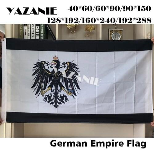 YAZANIE Germany Prussian German Kingdom of Prussia Flag National colours of Germany Polyester Printed Flags and Banners
