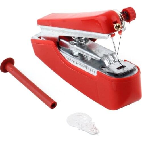 1pcs Hot Selling Useful Portable Needlework Cordless Mini Hand-Held Clothes Fabrics Sewing Machine SDF-SHIP