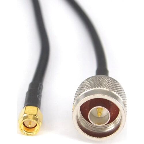 10 pieces\lot) SMA-N connector Pigtail cable SMA male Plug to N Male Plug connector Extension cord RG58 2 M