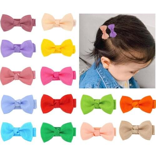 2021The New Childrens Hair Clips Small Bowknot Shape The Baby In The Small Hairpin Candy Color The Babys Hair Decoration