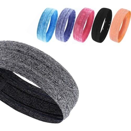 5Pcs Yoga Sports Running Headband Anti-slip Antiperspirant Tennis Headscarf Popular For Youth Head Band
