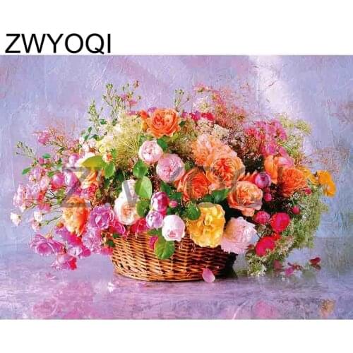 5D DIY Diamond embroidery Full Round Diamond mosaic flower Carnation Full Square Diamond painting Cross stitch flower Carnation