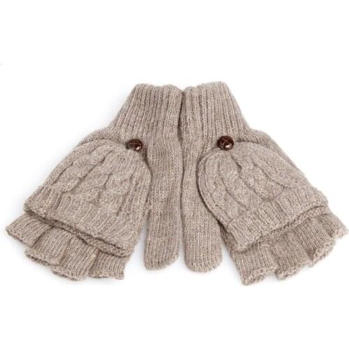 Women Men Winter Warmer Soft Fingerless Gloves Mittens Knitted Glove Hand New