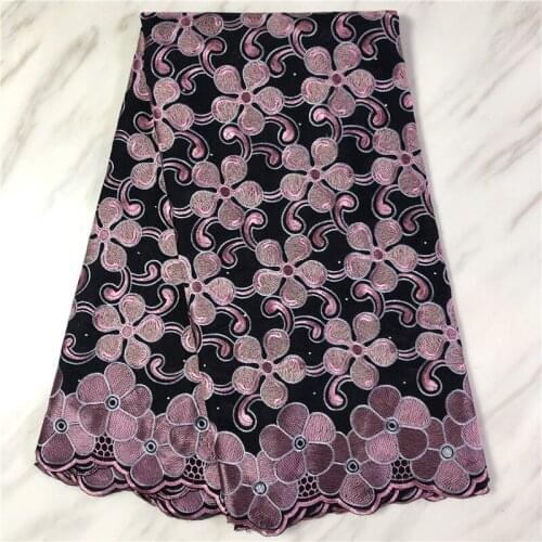 African Lace Fabric With Stones Embroiderey Swiss Voile Lace In Switzerland For Nigerian Dubai Wedding Cloth Materials PL4685