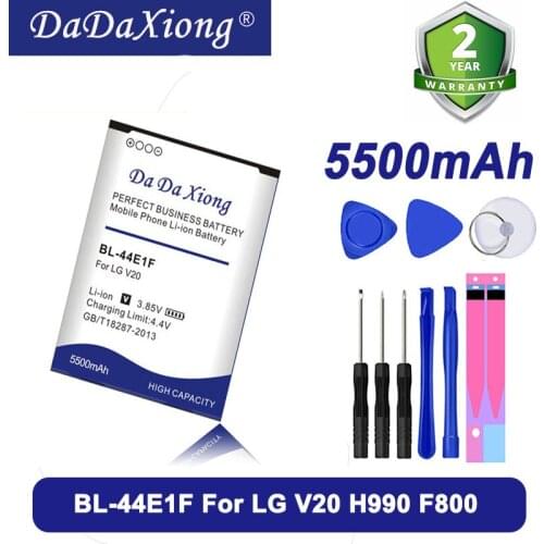 DaDaXiong High Capacity 5500mAh BL-44E1F BL44E1F Battery For LG V20 VS995 US996 LS997 H990DS H910 H918 Cell Phone