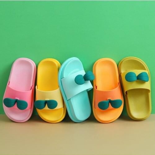 2021 Summer New Childrens Slippers for Boys and Girls Cartoon Cute Breathable Non-slip Wear-resistant Indoor Home Sandals