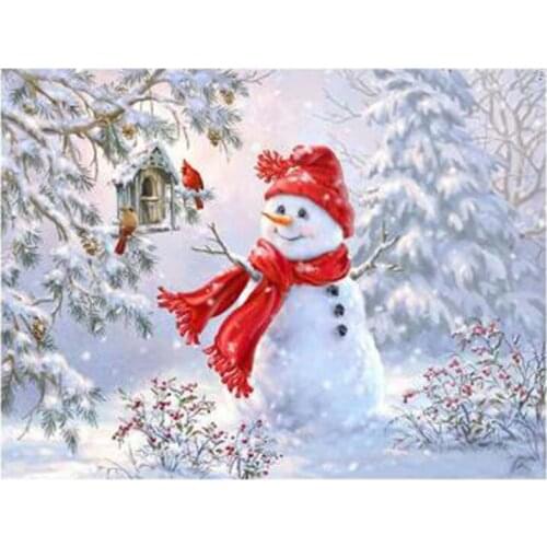 DIY Diamond Painting SnowballPicture Of Rhinestones Full Square Diamond Embroidery Christmas Santa Claus Gift for the elderly