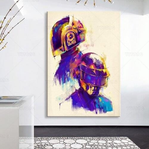 French band Daft Punk Quote Music Stars Poster Painting Art Poster Print Canvas Home Decor Picture Wall Print