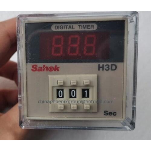 Hot sell Shanhe H3D-3 100-220V AC Digital LED Delay Time Relay Timer Time Control Switch 999 SEC 8-Pin Flame-Retardant PVC Shell