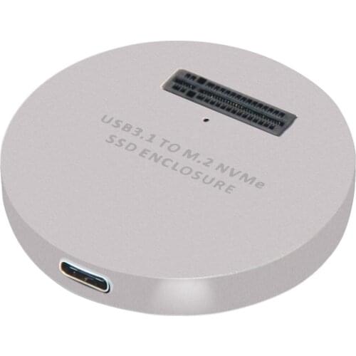 M2 NVME SSD Case for NVME PCIE M Key M+B Key SSD Disk USB C 10Gbps Hard Drive Enclosure M.2 SSD Box A-C C-C Cable NVME Enclsoure