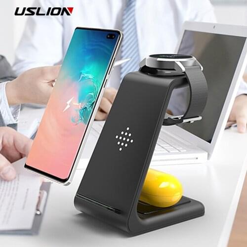 3 in 1 Fast Charging Induction Chargers For Samsung Watch S10/9/8 Wireless Charger Stand For iPhone 12/11 Apple Watch AirPods