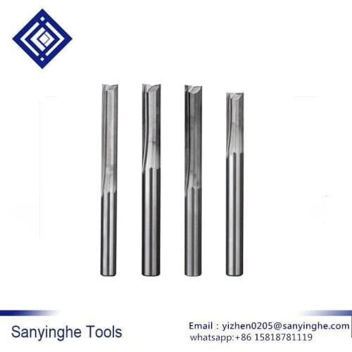 Free shipping 10 pcs/lots 4mm 2 flute Straight Slot milling cutter cnc end mill cnc woodworking engraving machine for MDF