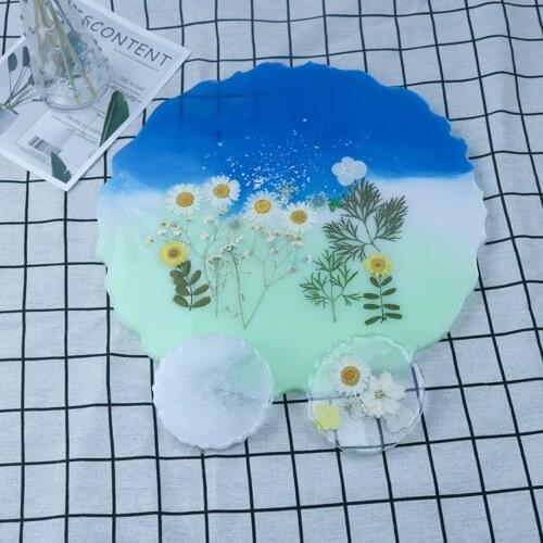 Irregular Silicone Mold Making Coaster Epoxy Resin Mold DIY Tray Epoxy Resin Mold
